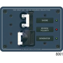 2-Source Selector/120 Volt AC Main Circuit Breaker Panel image