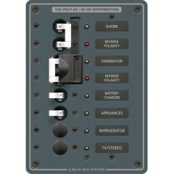2 Sources Selector/AC Main + 4 Positions Circuit Breaker Panel image