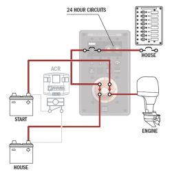 Dual Battery Bank Management/DC Distribution Panel - 350A e-Series Battery Switch image