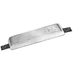 Commercial Semi-Streamlined Aluminum Strap Anodes - Aluminum image