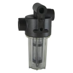 In-Line Fuel Filter with 250 Micron Plastic Element - for Gasoline or Diesel image
