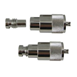 PL-259 UHF Connector with UG175 Adapter - Male Plug for RG-58 Coaxial Cable image