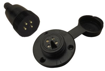 4-Pin Polarized Electrical Connector - Plastic image
