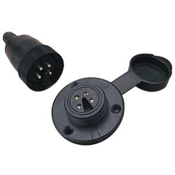 4-Pin Polarized Electrical Connector - Plastic image