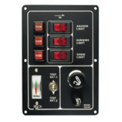 Switch/Fuse Panel w/Battery Tester & Horn Button/Lighter image