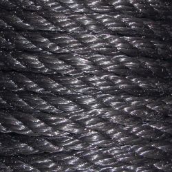 Black Polypropylene 3-Strand Twisted Rope image