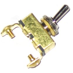 Off-On Brass Toggle Switch image