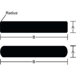 Radius Edge Aluminum Flat Bar image