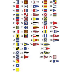 International Code of Signals Flag Set -12 in. x 18 in. image