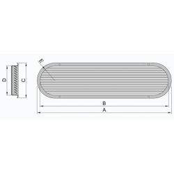 Type SSV Louvered Engine Room Air Vents - Stainless Steel Frame with Aluminum Grill image