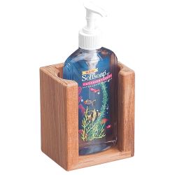 Teak Liquid Soap Holder image