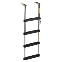 EEz-In Over Platform Telescoping Ladder With Black Poly Steps image