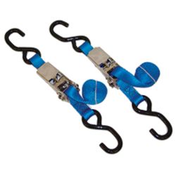1 in. SS Ratchet Tie Down Strap Kit - 4 Ft Long image