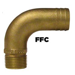 90 Degree Pipe to Hose Adapters - Bronze image