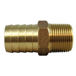 Cast Red Brass Pipe to Hose Adapters - Straight image