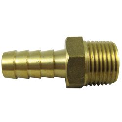 Machined Brass Pipe to Hose Adapters - Straight image