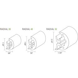 Radial Rub Rail Kits - Black image