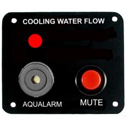 Raw Water Flow Alarm Panel w/ Mute - Single Engine image