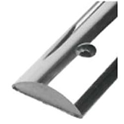 Half Oval 304 Stainless Steel Rub Rail - Solid Back image
