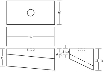 Holding tank for Catalina 25 Traditional, C27 Dinette, C30 and C36, 17ga image