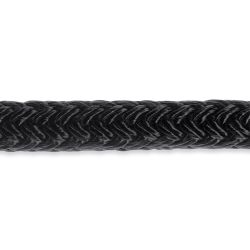Solid Color Double Braid Nylon Dock Rope - Black image