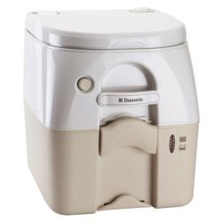Tan w/Brackets Dometic 974MSD Portable Toilet 2.6 Gallon 