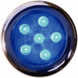 4 in. Stainless LED Surface Mount Puck Light - Blue image