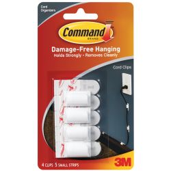 17017 Command Cord Clips with Adhesive Strips image